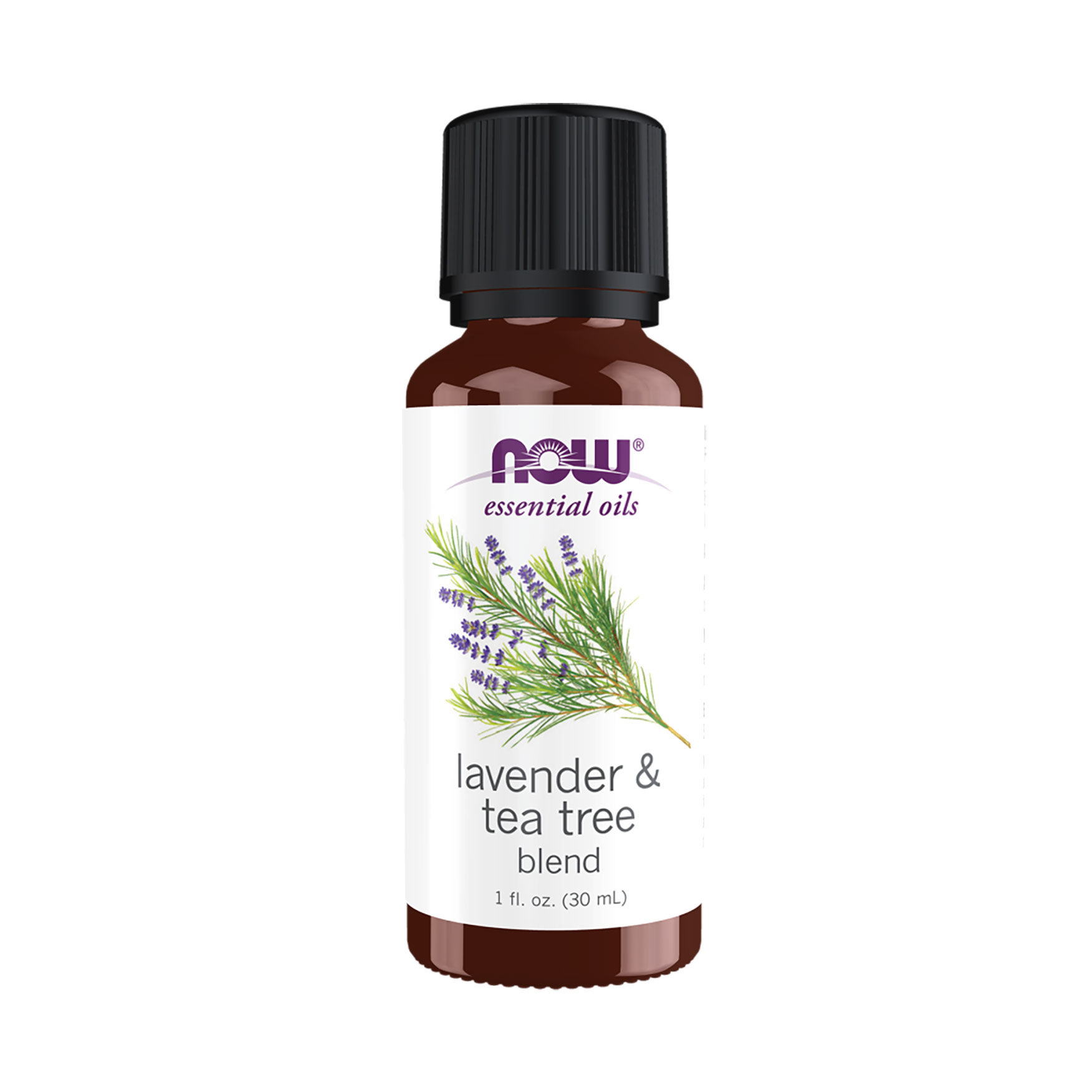 Ефірна олія Now Foods Essential Oils 100% Pure Lavender &amp; Tea Tree Лаванди та чайного дерева, 30 мл