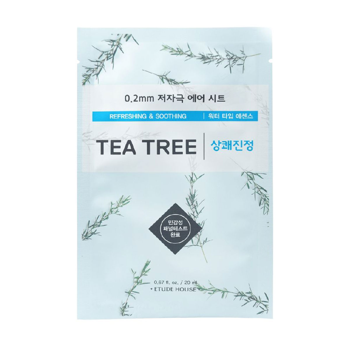 Тканинна маска для проблемної шкіри Etude House Therapy Air Mask Tea Tree з екстрактом чайного дерева, 20 мл